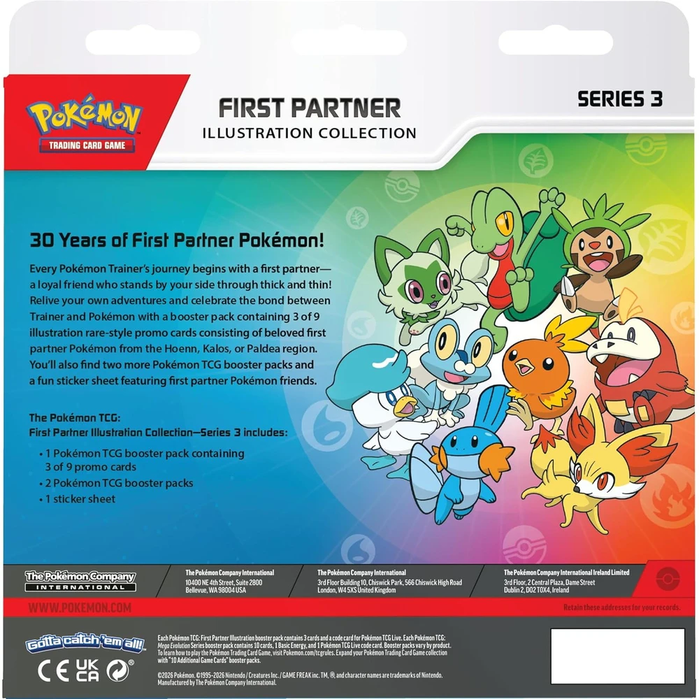 The Pokemon Company The Pokemon Pokemon TCG - First Partner Illustration Booster Collection #3