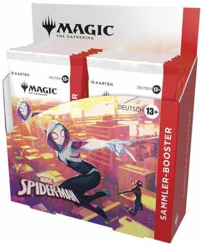 Kolekcionuojamų Kortų Žaidimas - Asmodee Magic The Gathering Marvel's Spider-Man Kolekcinė Vitrina 12 Booster Pakų (Vokiečių) (Ekspozicinė prekė)