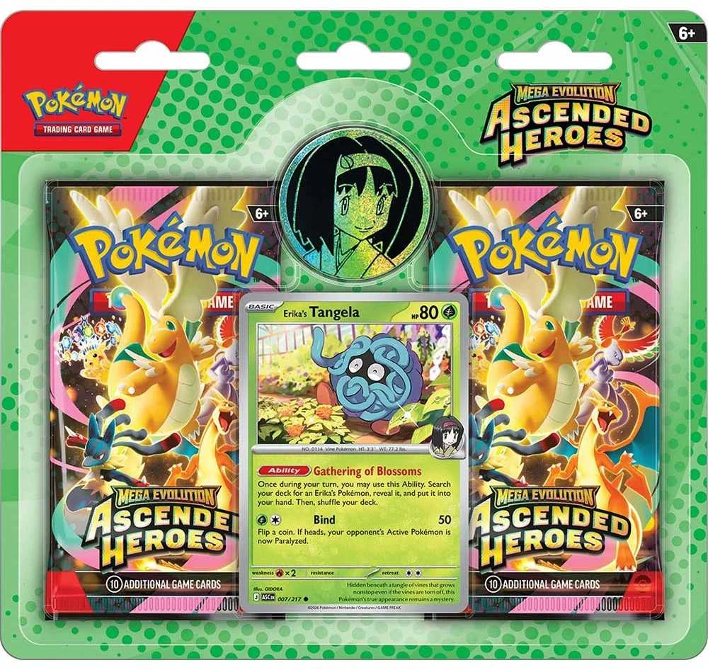 Kolekcionuojamų kortelių žaidimas - Pokémon Mega Evolution Ascended Heroes Collection Erika