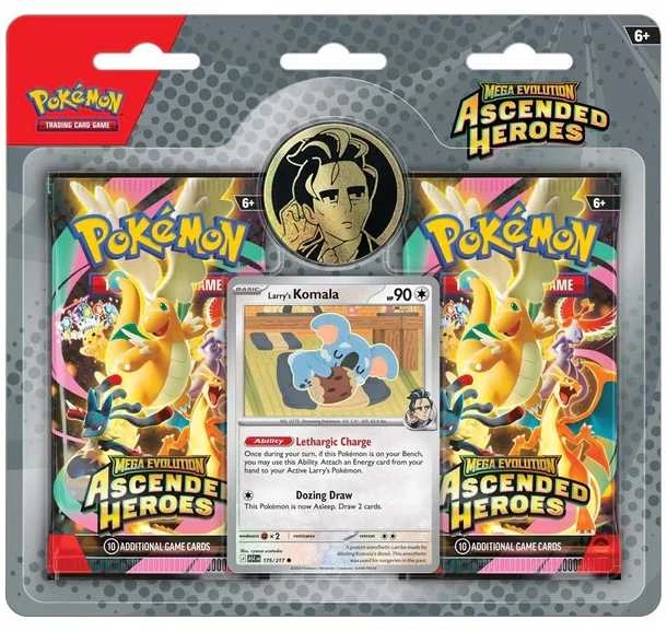 Kolekcionuojamos Kortelės - Pokémon Mega Evolution Ascended Heroes Larry Collection 2 Pakuotės