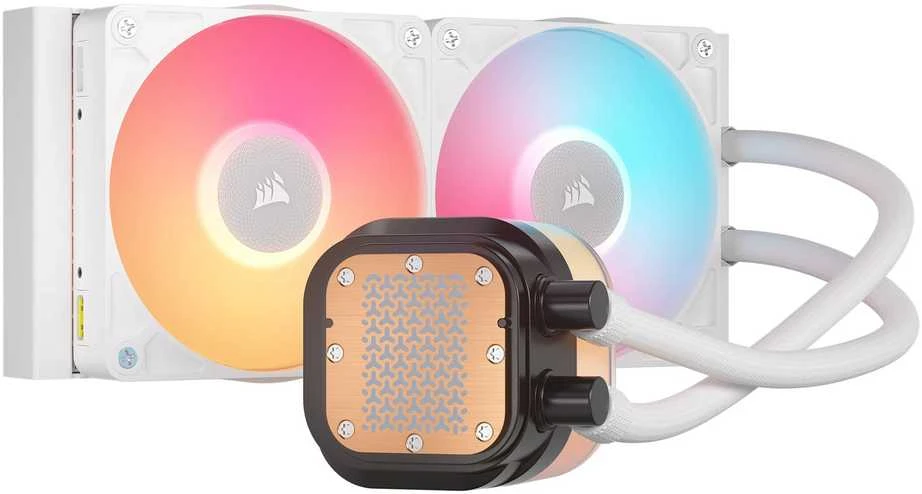 Corsair iCUE LINK Titan 240 RX LCD RGB CW-9061022-WW Baltas