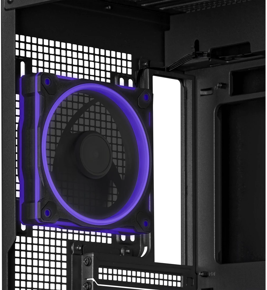 ASUS A31 PLUS TG ARGB kompiuterio korpusas Midi Tower su skaidriu šoniniu langu, suderinamas su ATX / BTX / MicroATX / Mini-ITX, juodos spalvos