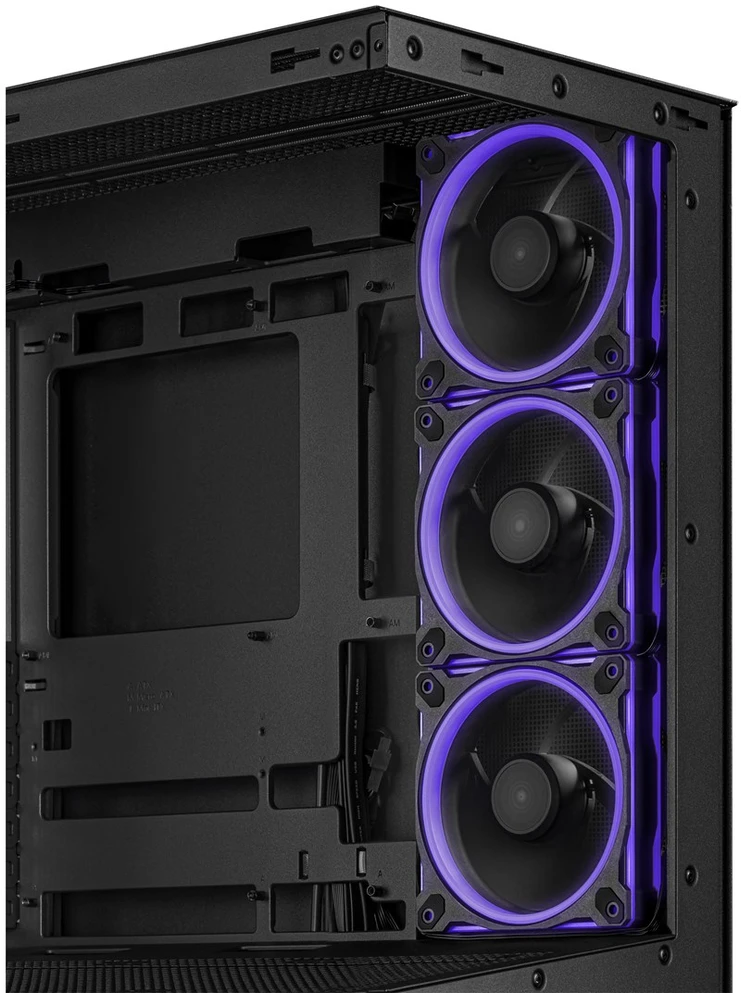 ASUS A31 PLUS TG ARGB kompiuterio korpusas Midi Tower su skaidriu šoniniu langu, suderinamas su ATX / BTX / MicroATX / Mini-ITX, juodos spalvos