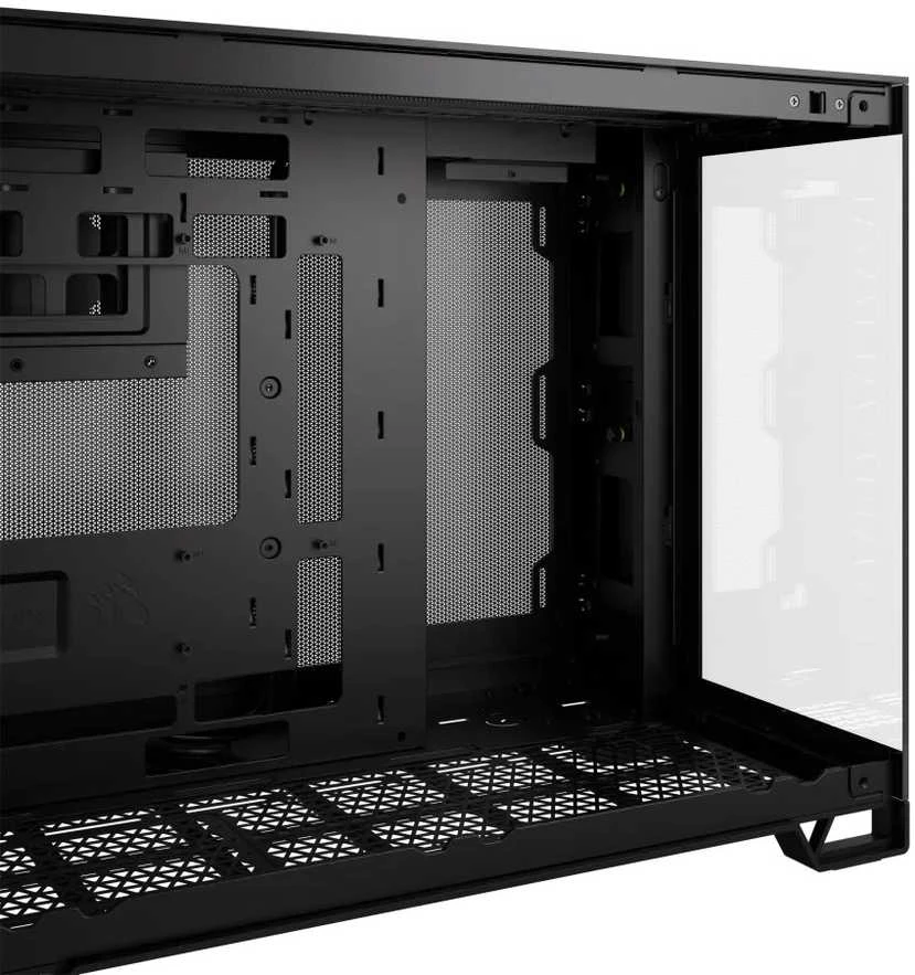 „Corsair“ dviejų kamerų kompiuterio korpusas | 2500D AIRFLOW | Juodas | Vidutinio dydžio bokštas | Micro-ATX