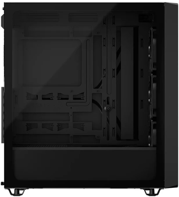 „Corsair 3200D RS“ kompiuterio korpusas, vidutinio dydžio bokštas, ATX, grūdintas stiklas – Juodas