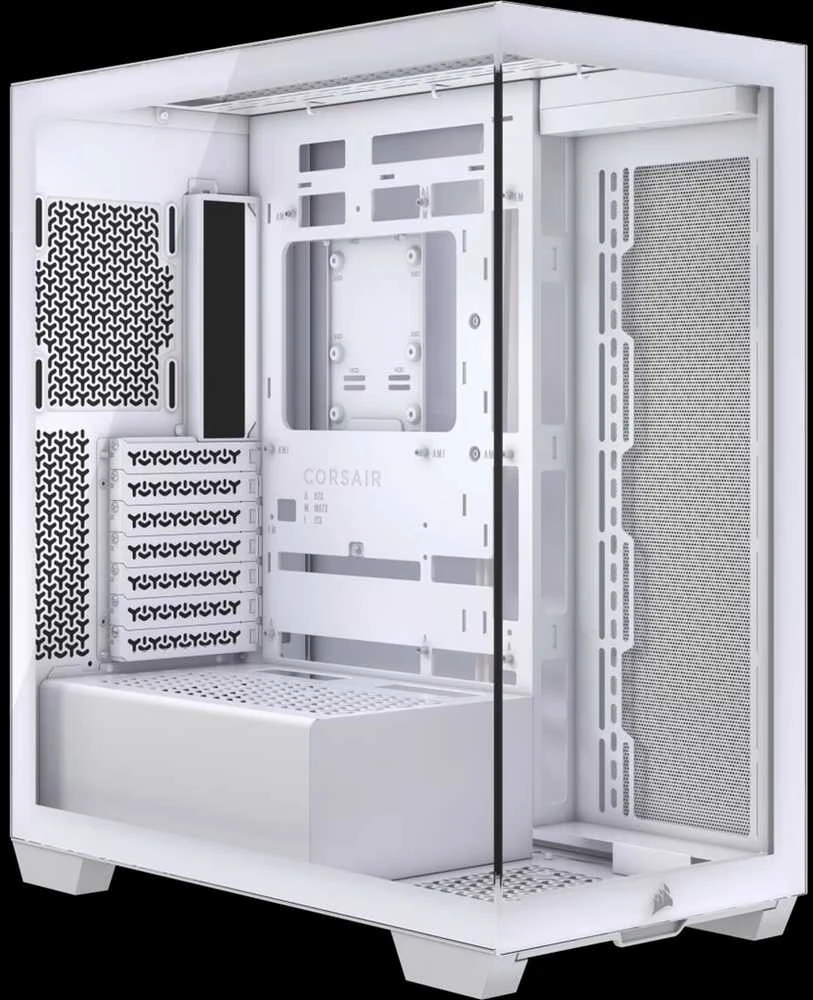 „Corsair 3500X RS-R“ kompiuterio korpusas, „Mid-Tower“, E-ATX, RGB, grūdintas stiklas · baltas