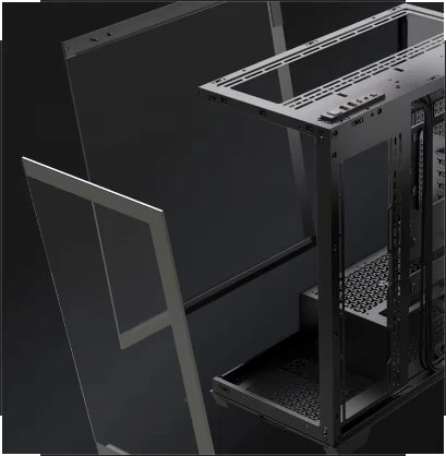 „Corsair 3500X RS-R“ kompiuterio korpusas, „Mid-Tower“, E-ATX, RGB, grūdintas stiklas, juodas