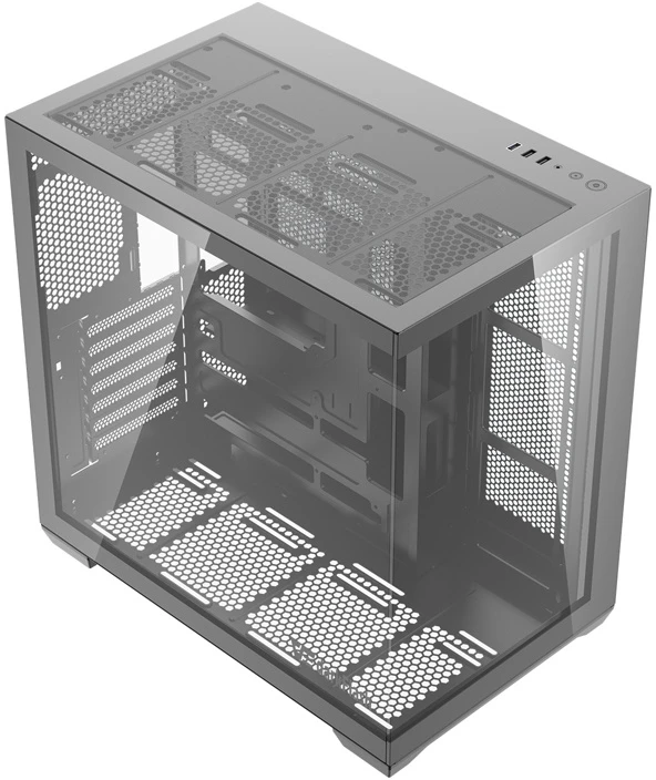 DarkFlash C280 computer case (juodas) + 7 fans
