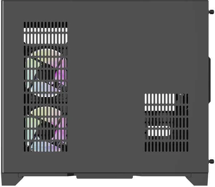 Darkflash Darflash FT418 kompiuterio dėklas + 6 aRGB ventiliatoriai (juodi)