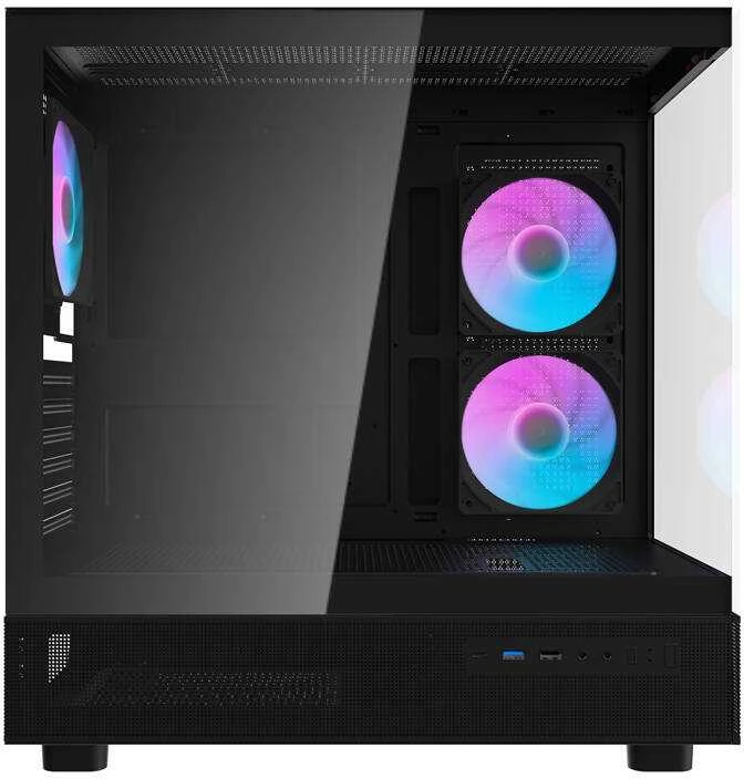 Darkflash DPX90 kompiuterio dėklas (juodas)