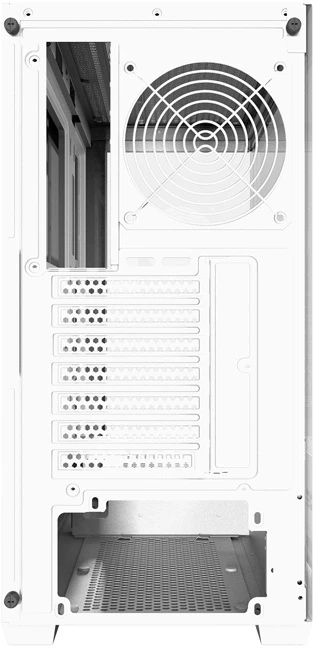 „Darkflash DS900W“ kompiuterio korpusas be ventiliatorių (baltas)