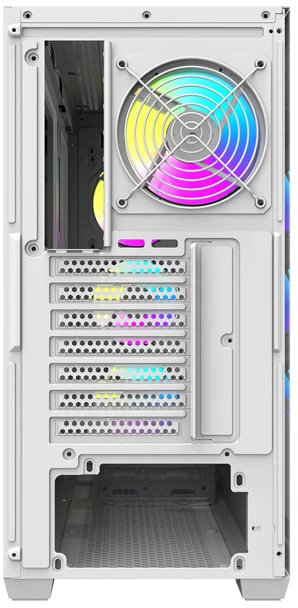 „Darkflash DS900WD ATX“ kompiuterio korpusas (Baltas) + 4 ventiliatoriai