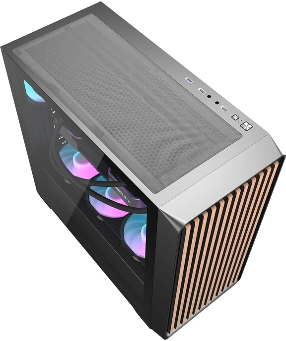 Darkflash DS900WD computer case (juodas) + 4 fans