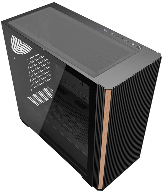 „Darkflash DS900WS“ ATX kompiuterio korpusas be ventiliatorių (Juodas)