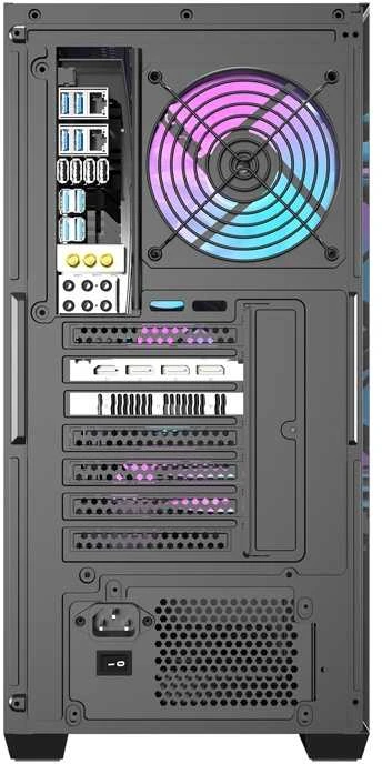 Darkflash DS900WS computer case (juodas) + 4 fans