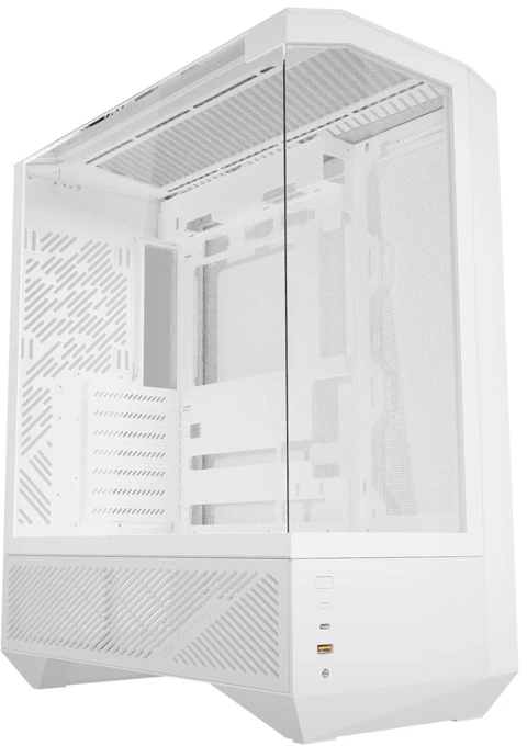 „Darkflash DY460“ kompiuterio korpusas (Baltas) + 4 ARGB ventiliatoriai