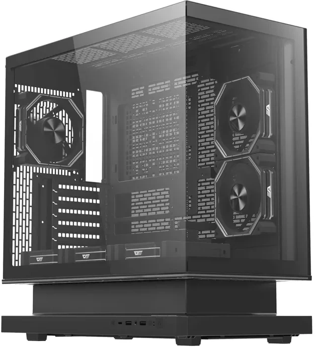 Kompiuterio Korpusas - DarkFlash F1 Juodas ATX 6 ARGB Ventiliatoriai 415 mm 360 mm USB-C 2 USB 3.0 Prievadai