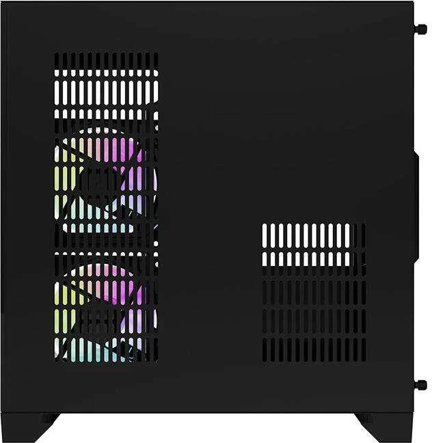 Darkflash Darflash FT350 kompiuterio dėklas + 5 aRGB ventiliatoriai (juodi)