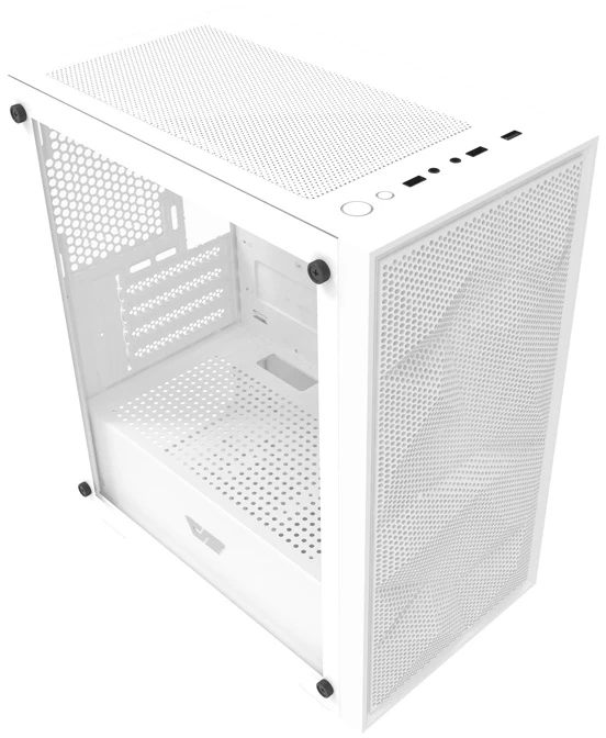 Darkflash M305 Mesh kompiuterio korpusas be ventiliatorių (balta)