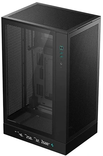Kompiuterio Korpusas - DeepCool CH270 Micro ATX Mini-ITX Temperuotas Stiklas USB Type-C Juodas