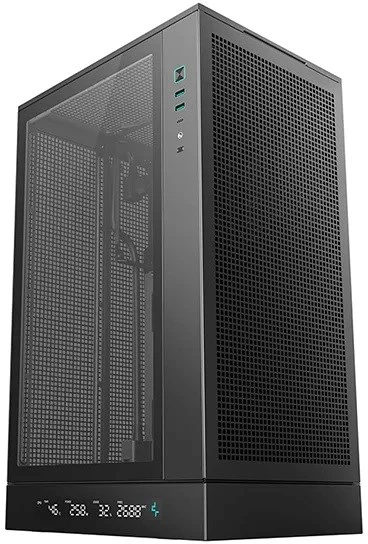 Kompiuterio Korpusas - DeepCool CH270 Micro ATX Mini-ITX Temperuotas Stiklas USB Type-C Juodas