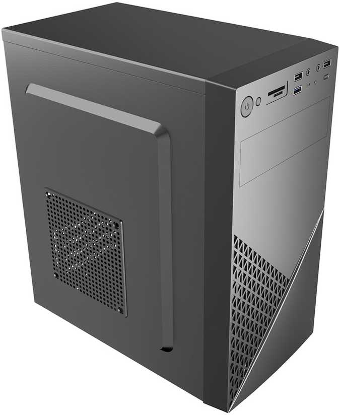 Gembird CCC-FC-K170 biuro kompiuterio korpusas Fornax K170, mATX, juodas