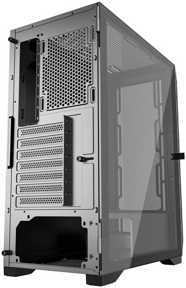 „Gembird CCC-FC-M200“ žaidimų ATX korpusas, „Fornax M200“, tinklelio, be ventiliatorių, juodas