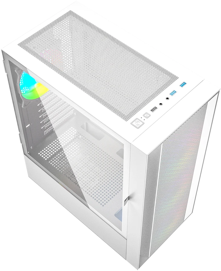GEMBIRD kompiuterio dėklas Fornax 4000 ATX - ARGB apšvietimas baltas