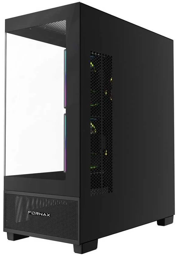 GEMBIRD žaidimų kompiuterio korpusas Fornax X550 2xUSB 3.0+ tipo C, 9x ventiliatoriai, PWM+ARGB