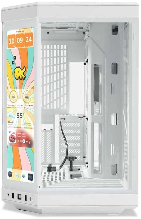 „Hyte Y70 Midi Tower Touch Infinite“ – balta