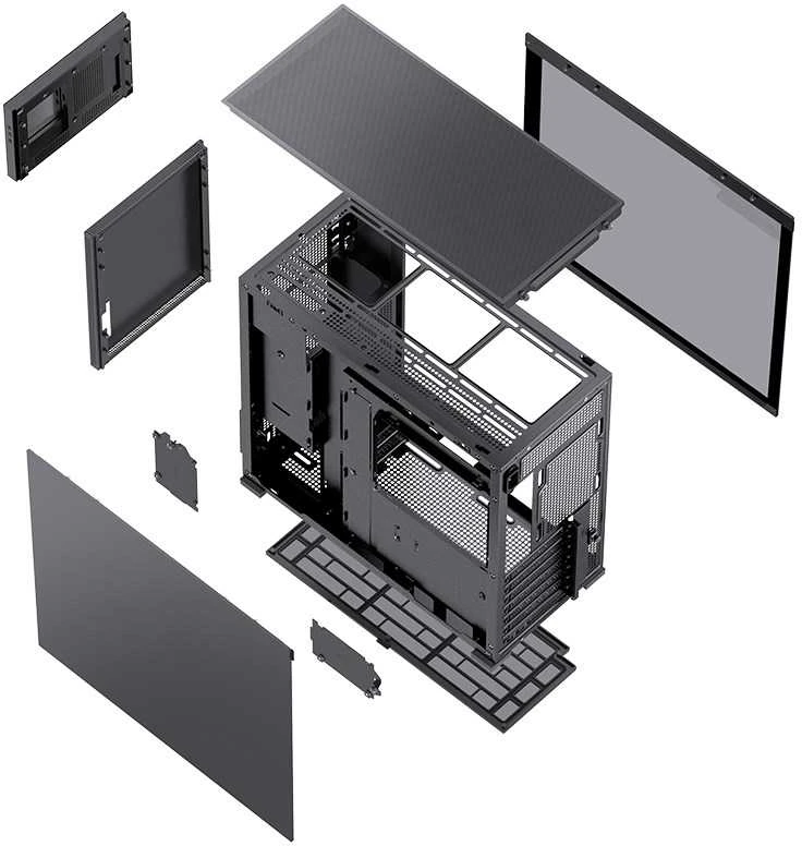 Korpusas Jonsbo D41 MESH Screen ATX, juodas