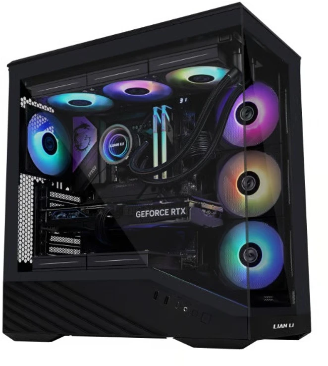 Kompiuterio korpusas - LIAN LI Vector V100 RGB juodas