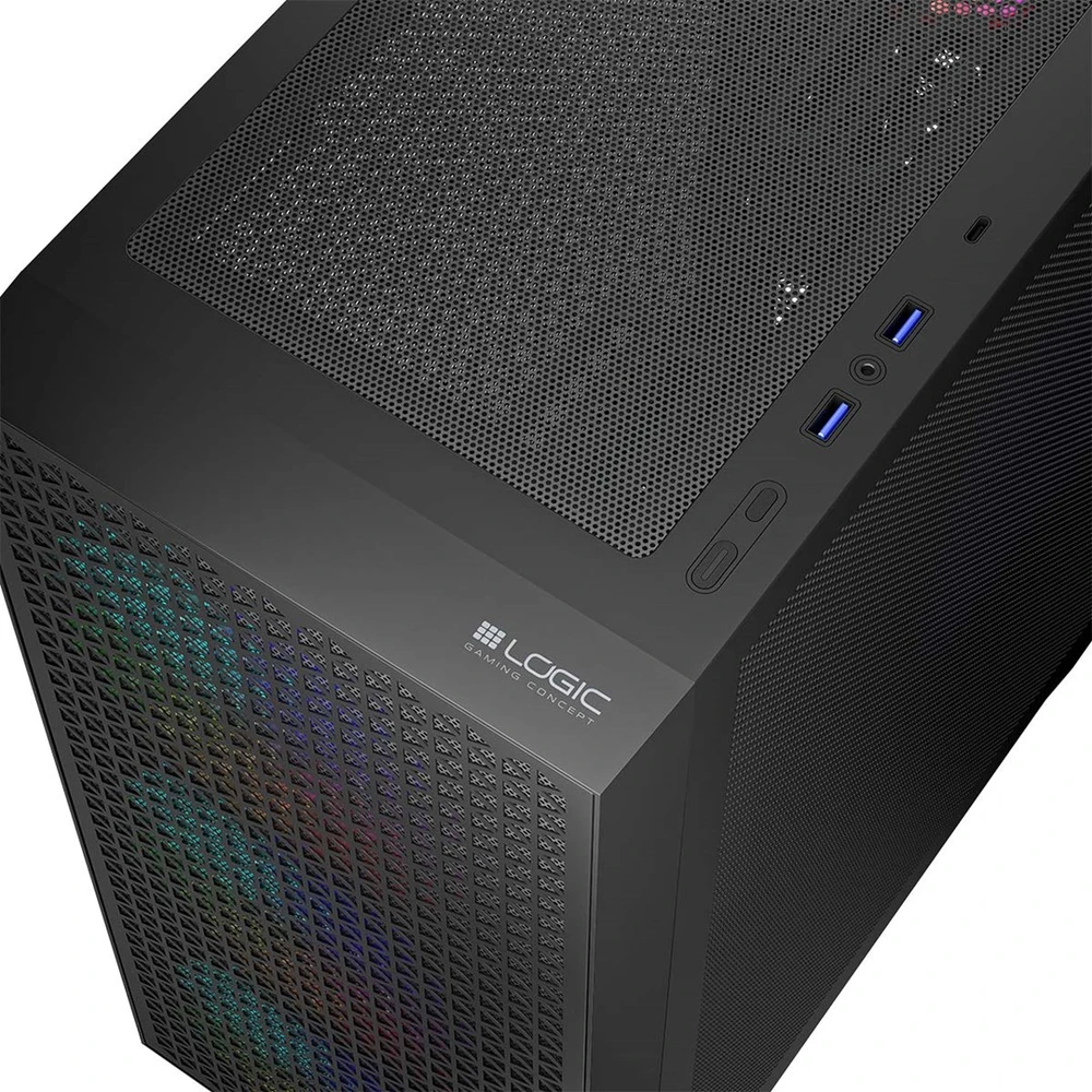 Logic DART PRO ARGB MIDI USB-C PC Dėklas Juodas