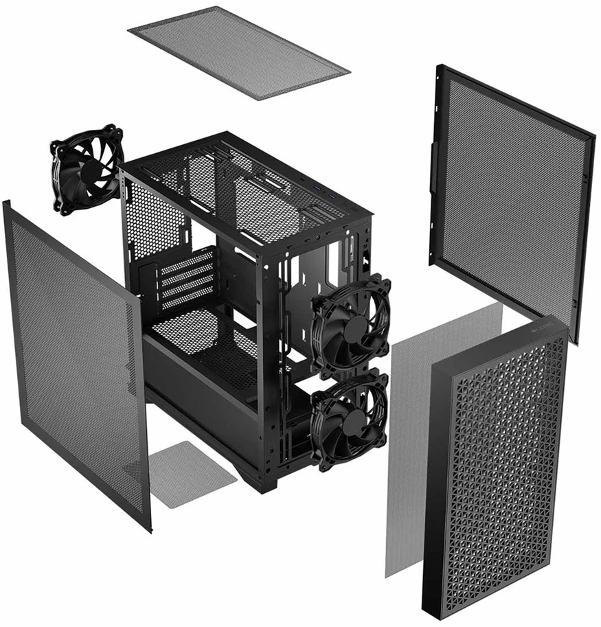 Logic DART PRO MINI USB-C PC Case Juodas