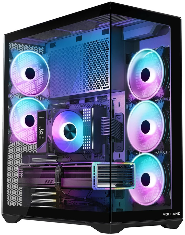 MODECOM Volcano SPACE XL ARGB FULL TOWER 5F Juodas