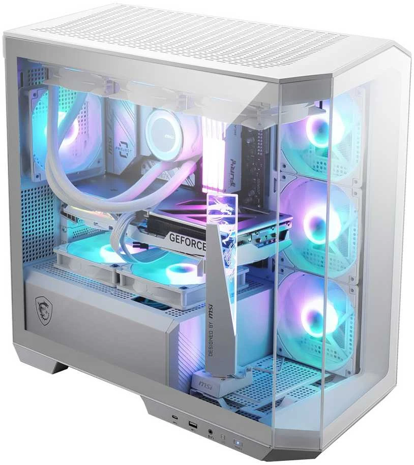 MSI Case | MAG PANO M100R PZ Baltas | Micro ATX Tower | ATX | Baltas