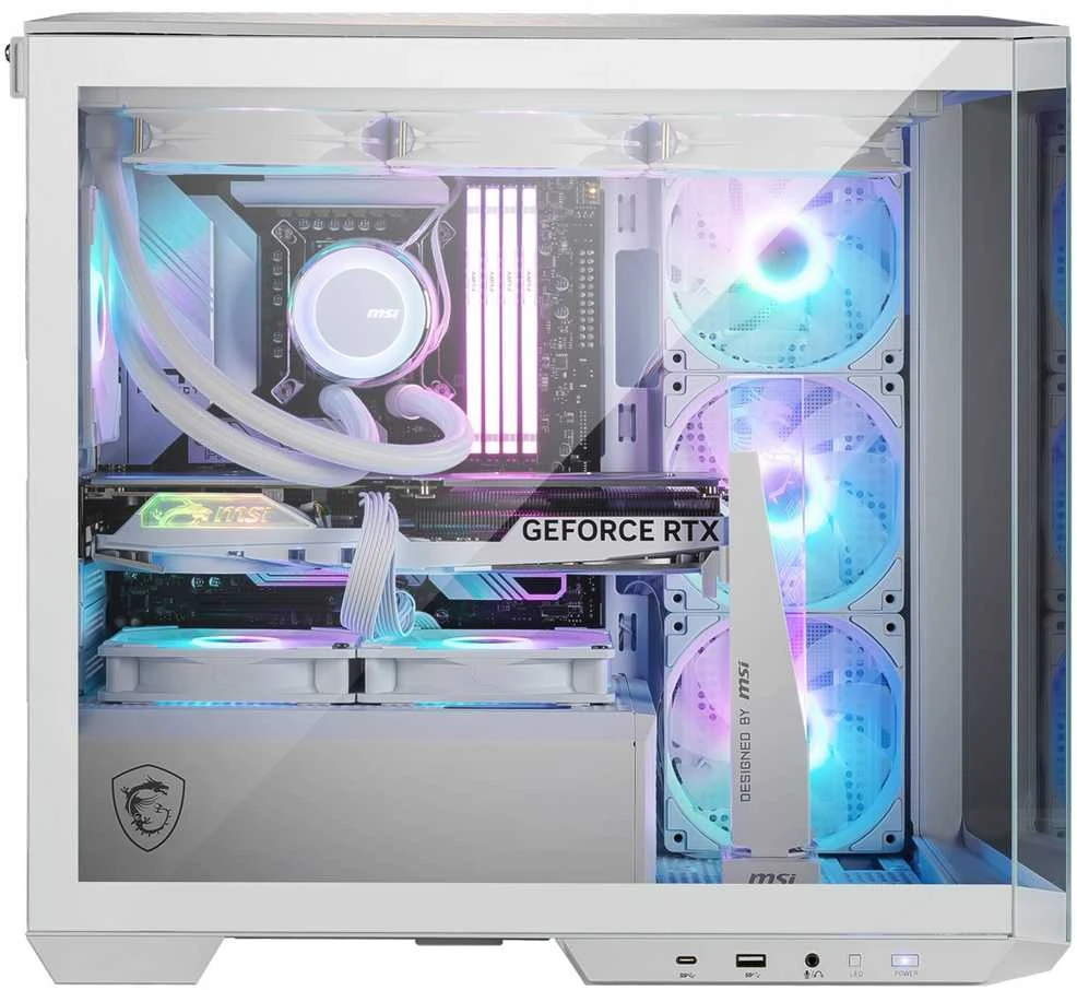 MSI Case | MAG PANO M100R PZ Baltas | Micro ATX Tower | ATX | Baltas