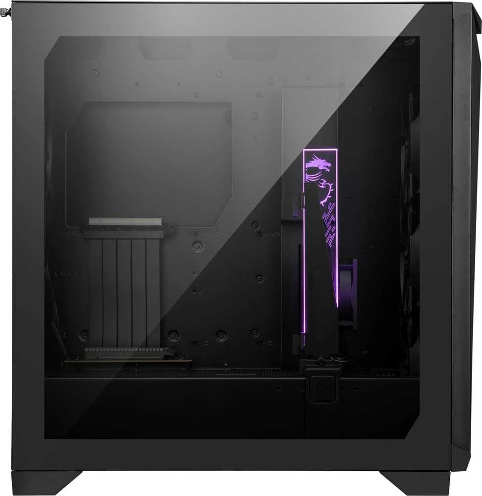 MSI | Kompiuterio korpusas | MPG GUNGNIR 300P AIRFLOW | Šoninis langas | Juodas | Vidutinio dydžio bokštas | ATX