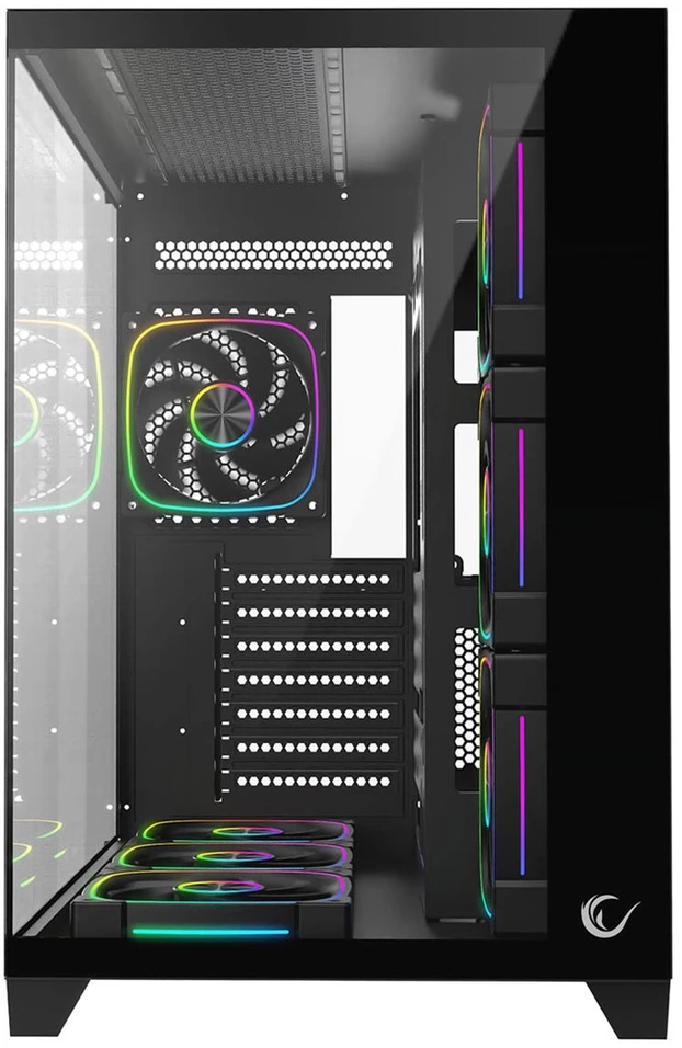 RAMPAGE PC CASE WITH TEMPERED GLASS Juodas