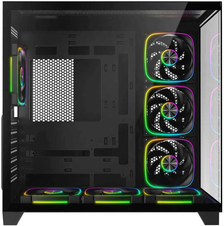 RAMPAGE PC CASE WITH TEMPERED GLASS Juodas