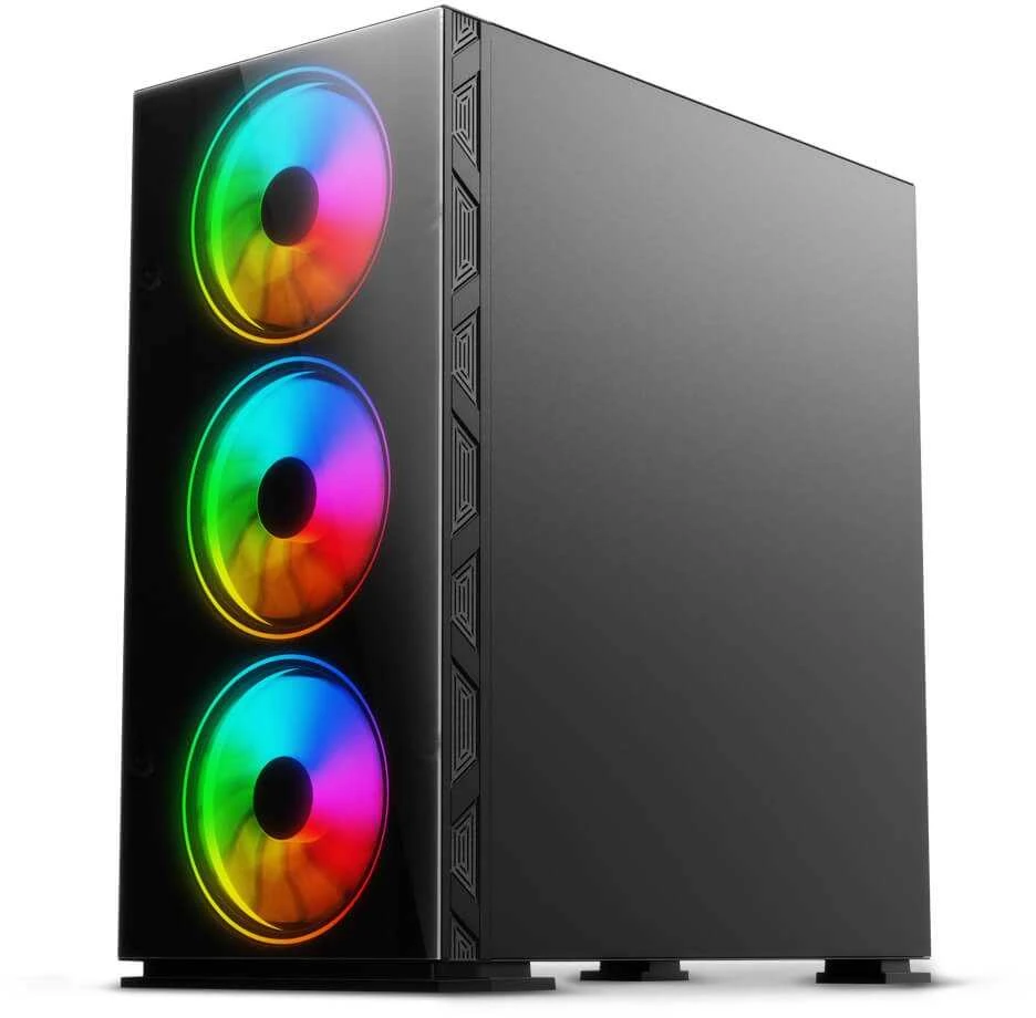 Kompiuterio korpusas Savio Raptor X1, Tempered Glass, ARGB, Black