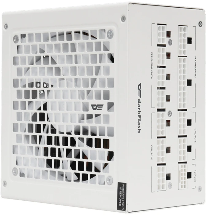 „DarkFlash PMT1050“ kompiuterio maitinimo šaltinis (baltas)