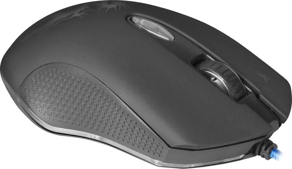 Pelė Myszka žaidimams Defender Sky Dragon GM-090L su laidu 3200 dpi optinė juoda