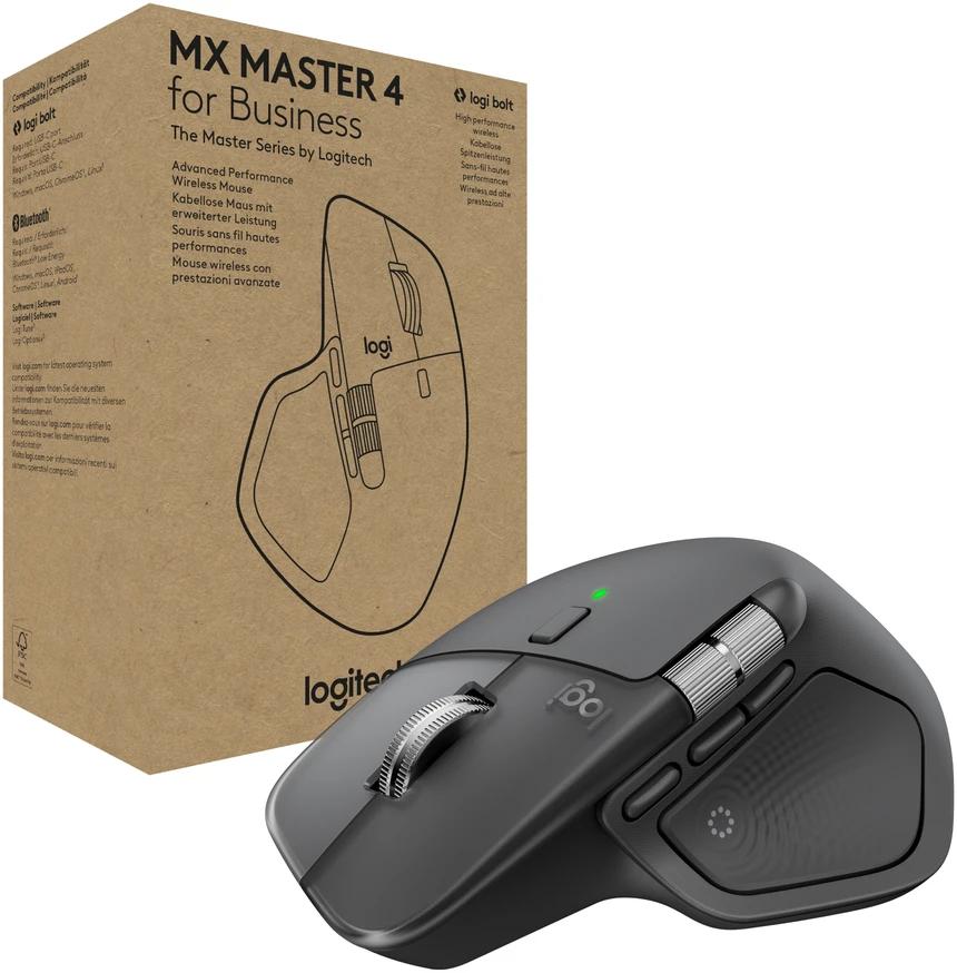 Pelė Logitech MX Master 4 verslui - Graphite