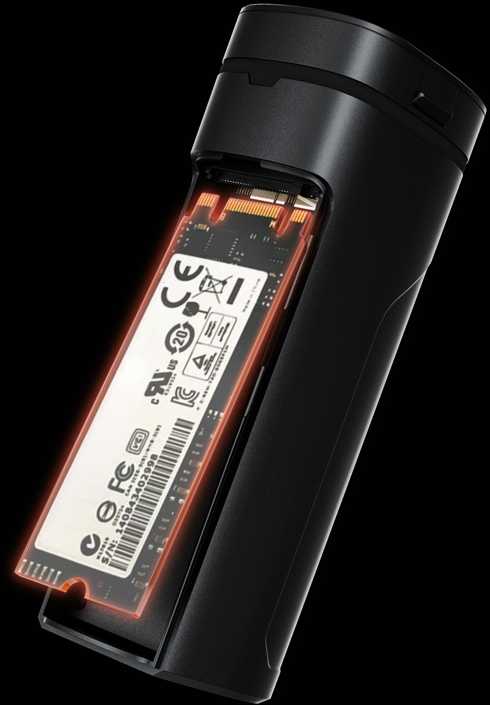 Kompiuterio priedas - PGYTECH ProShot PSSD modulis (M.2 SATA/NVMe, USB C 3.2 Gen 2)