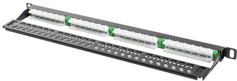 LANBERG PPU5-0024-B Patch Panel 24 port 0.5U cat. 5e juodas