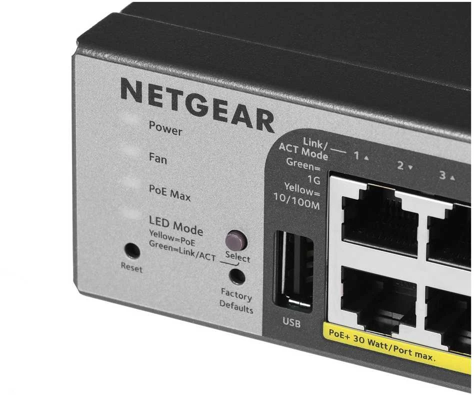 Šakotuvas NETGEAR 52PT GE POE+ išmanusis jungiklis