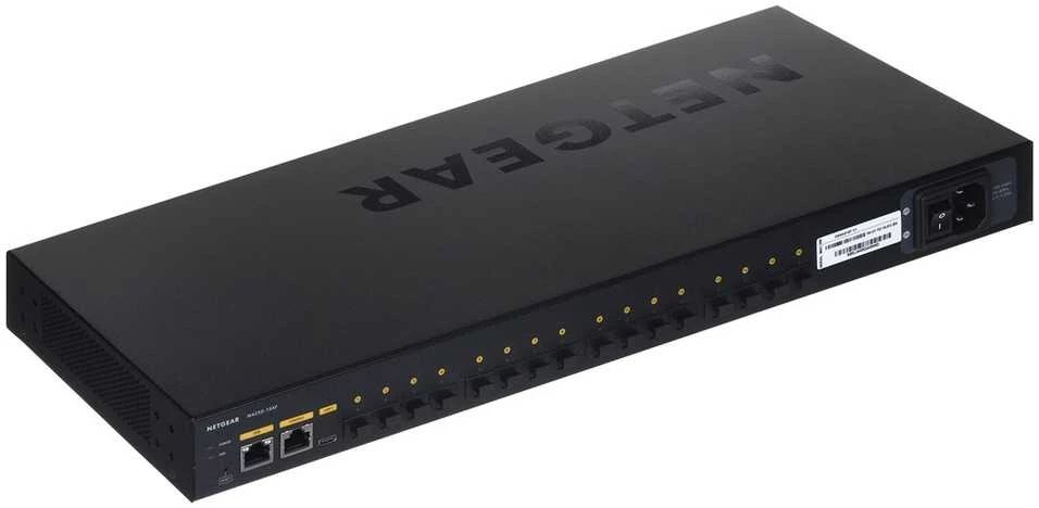 Šakotuvas NETGEAR AV Line M4250-16XF 16x1G/10G Fiber SFP+ valdomas jungiklis