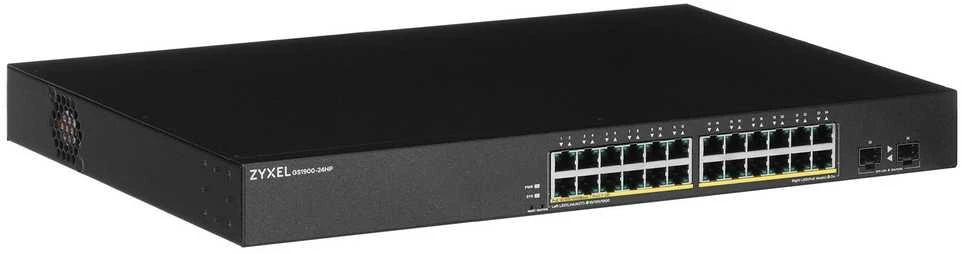 Šakotuvas ZYXEL GS1900-24HP V2, 24 PORT GBE L2 POE SMART SWITCH, MONTAVIMAS, 170 W (5 M. GARANTIJA)