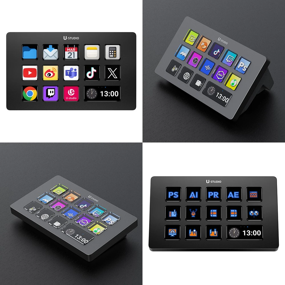 Srautinio Transliavimo Valdiklis - Ulanzi D200 Srautinio Transliavimo Konsolė Su 13 LCD Mygtukų